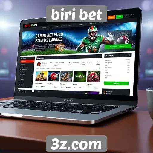 Análise da interface do site Biri Bet