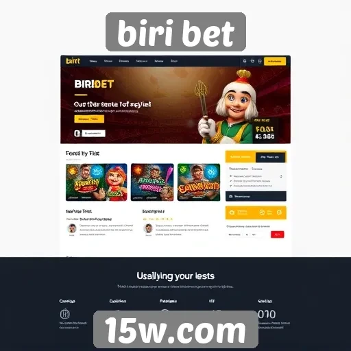 Avaliação da interface do usuário do site biri bet
